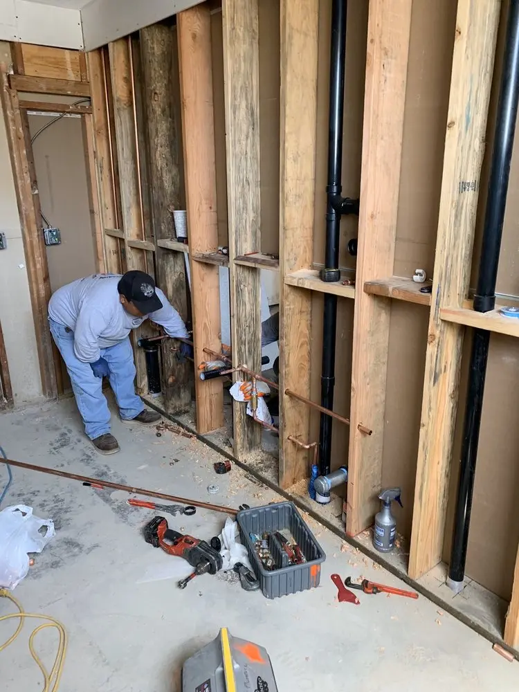 Commercial rough-in plumbing for Water Heater Replacement in Quail Valley